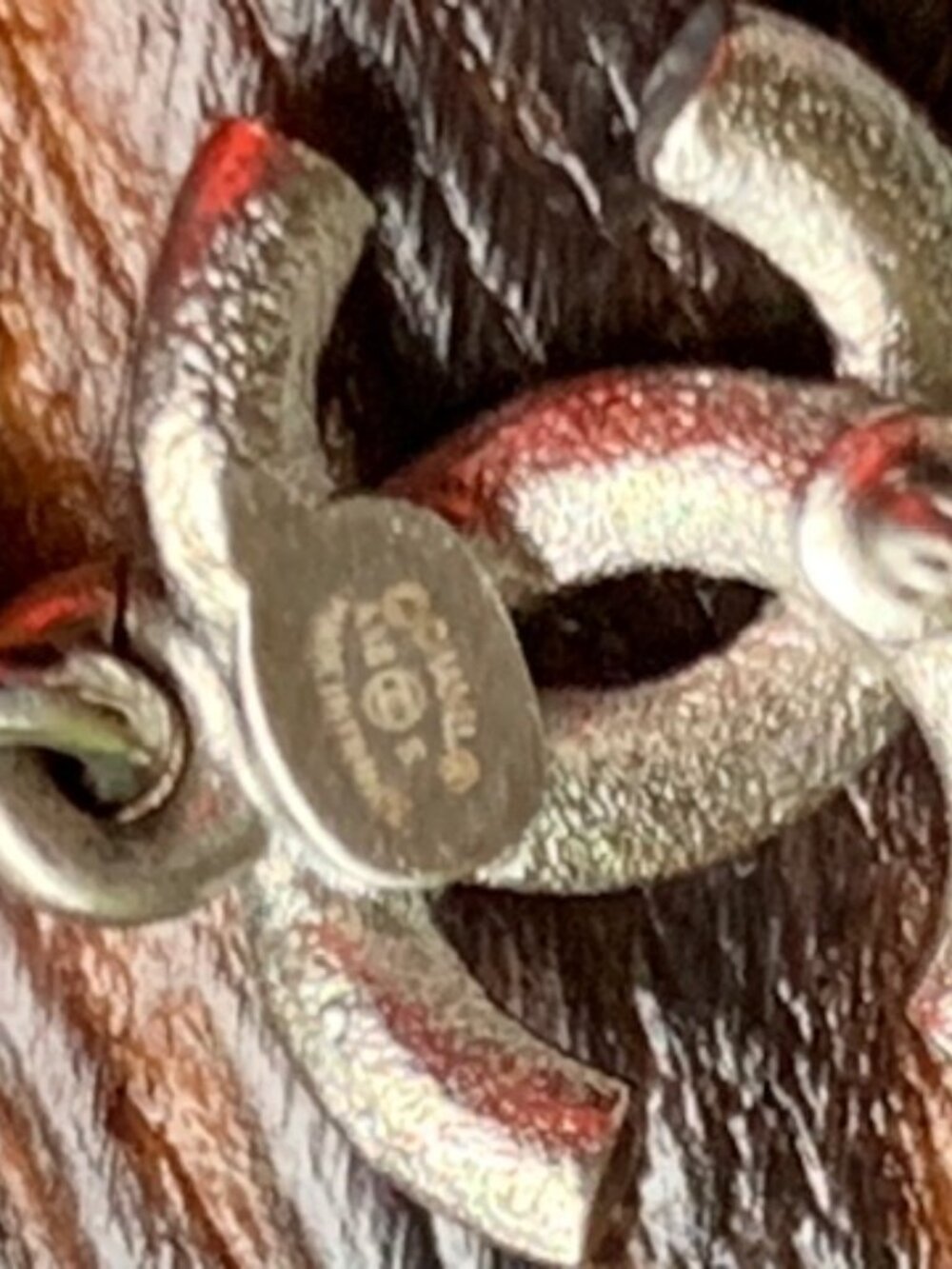 Chanel RARE Resin Drop Earrings - Picture 11 of 11